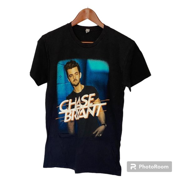 Chase Bryant Black Tour T-Shirt Men's S Country Music Band Next Level Apparel - Picture 1 of 6